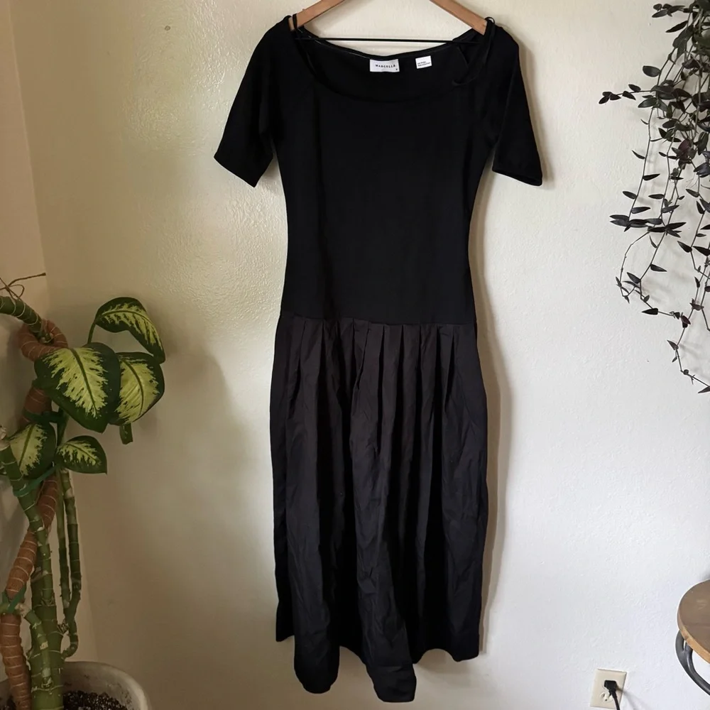 Marcella | Mila European Ponte & Cotton Maxi Dress - Picture 2 of 8
